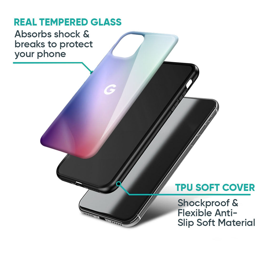 Abstract Holographic Glass Case for Google Pixel 10A 5G