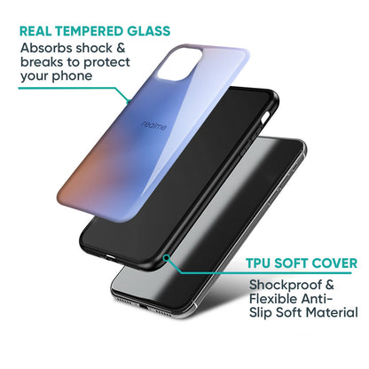 Blue Aura Glass Case for Realme 14 5G