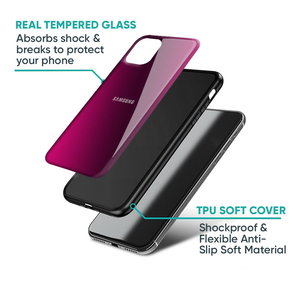 Pink Burst Glass Case for Samsung Galaxy M56 5G