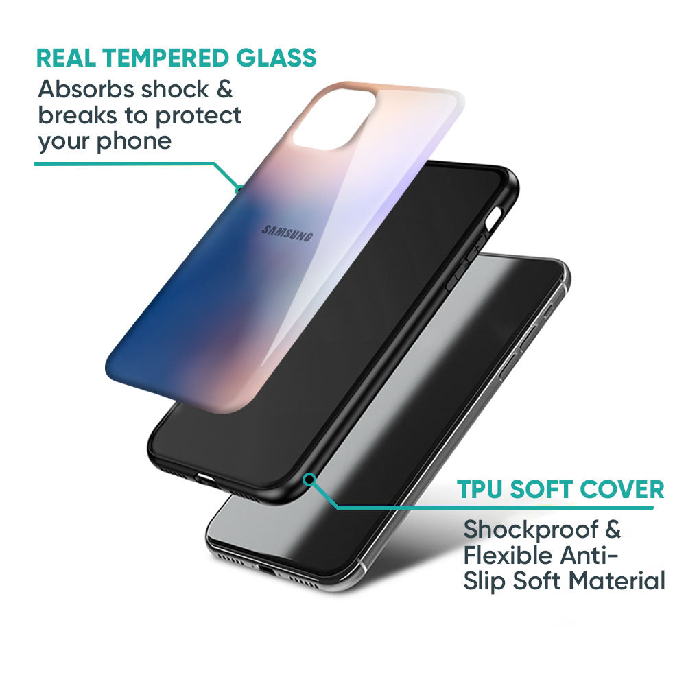 Blue Mauve Gradient Glass Case for Samsung Galaxy F16 5G