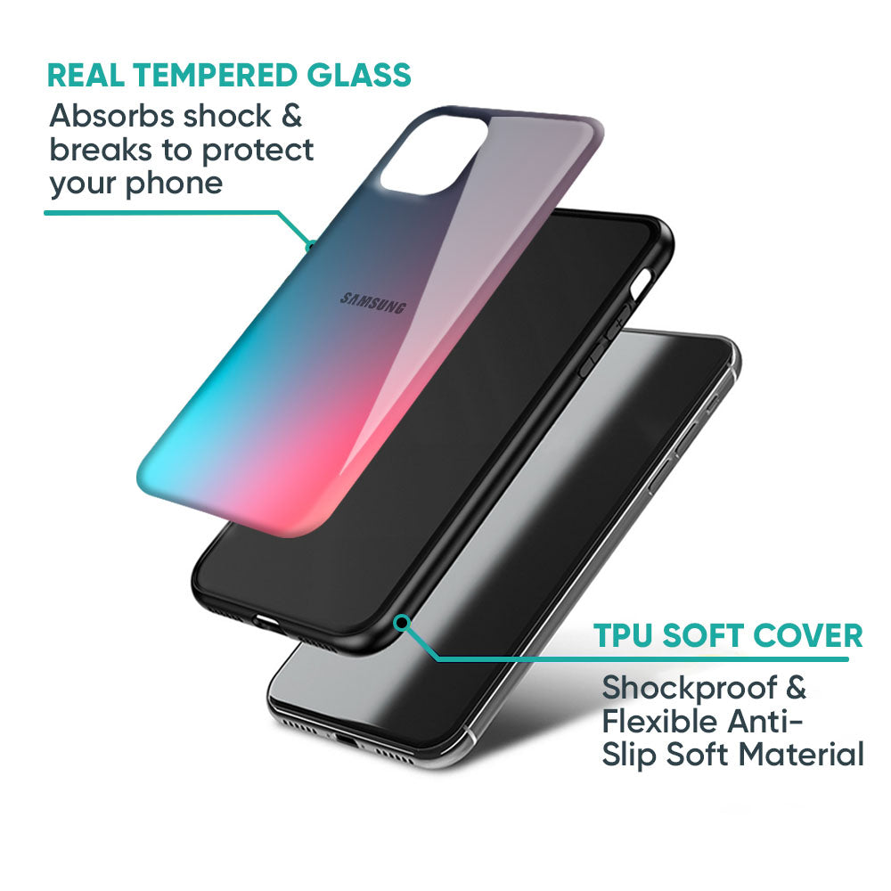 Rainbow Laser Glass Case for Samsung Galaxy M56 5G