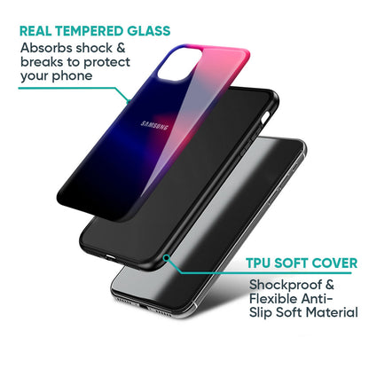 Blue Ombre Glass Case for Samsung Galaxy S26 Ultra 5G