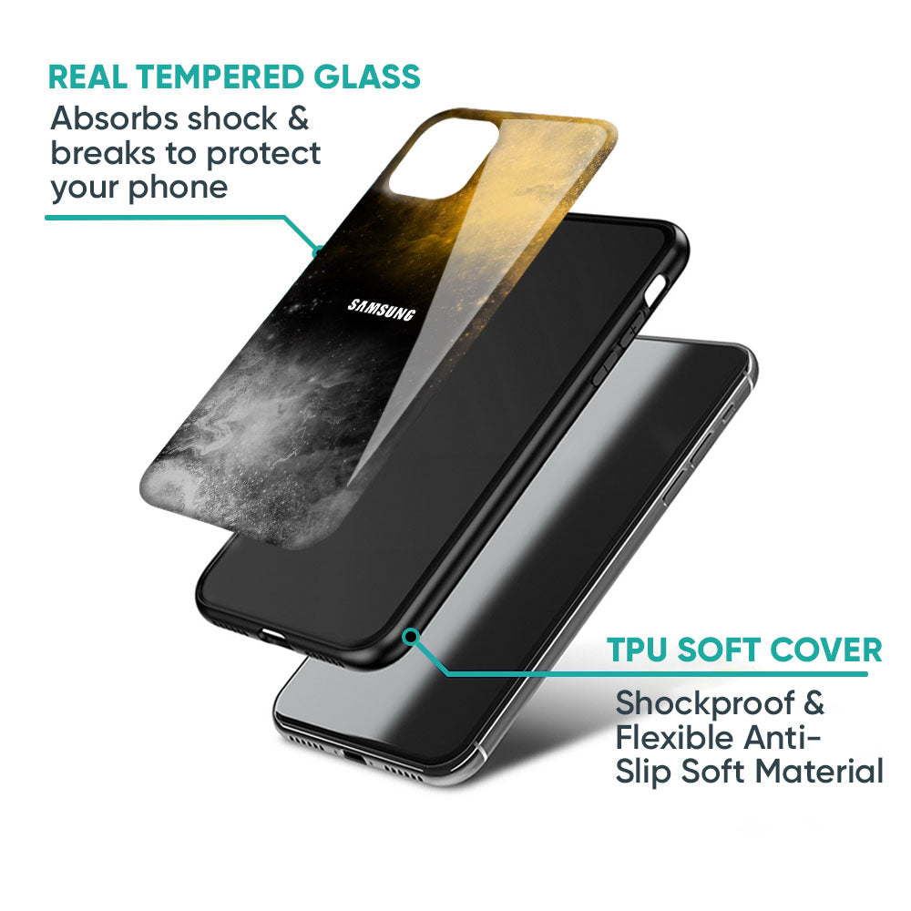 Gold Gradient Glass Case for Samsung Galaxy M56 5G