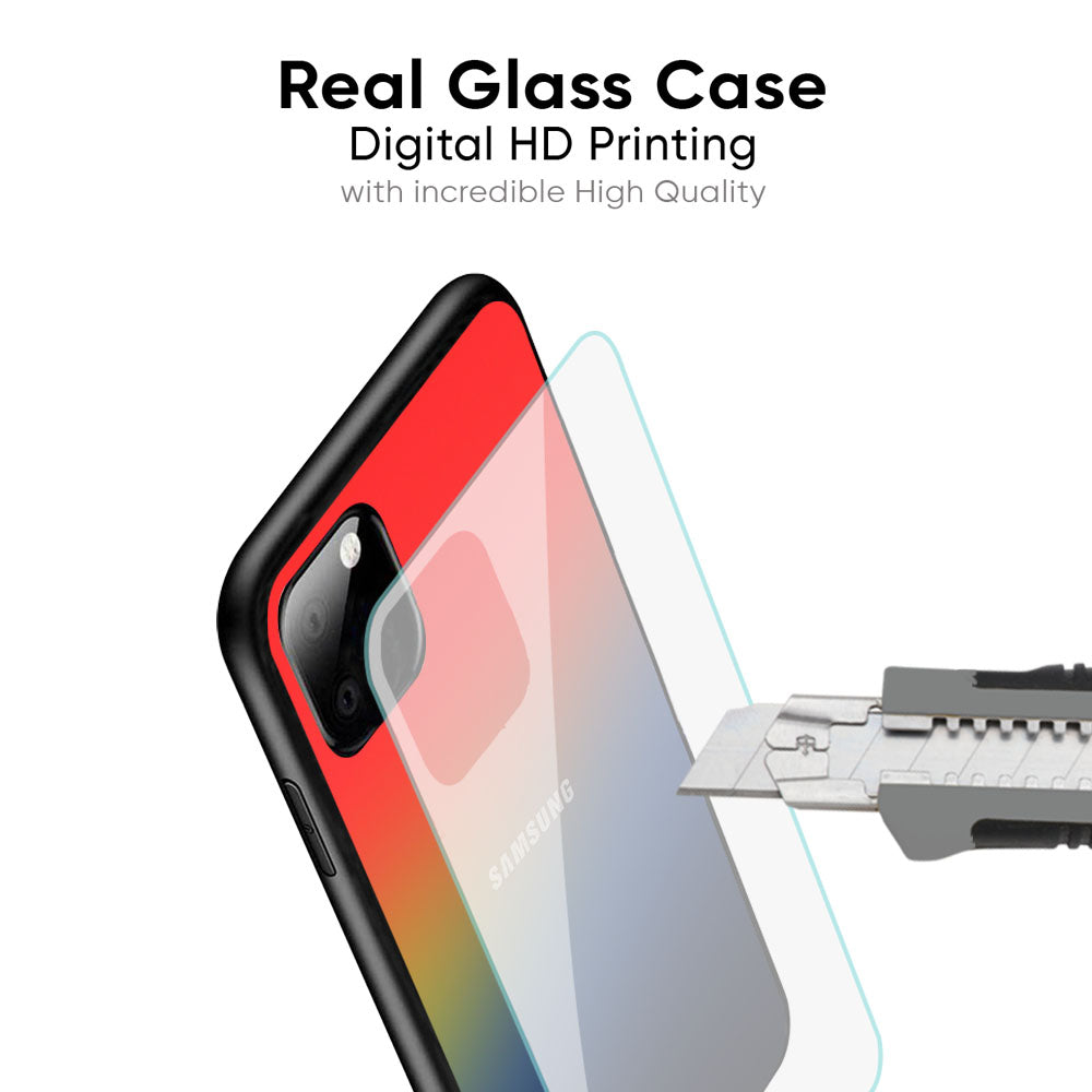 Rainbow Gradient Glass Case for Samsung Galaxy M35 5G