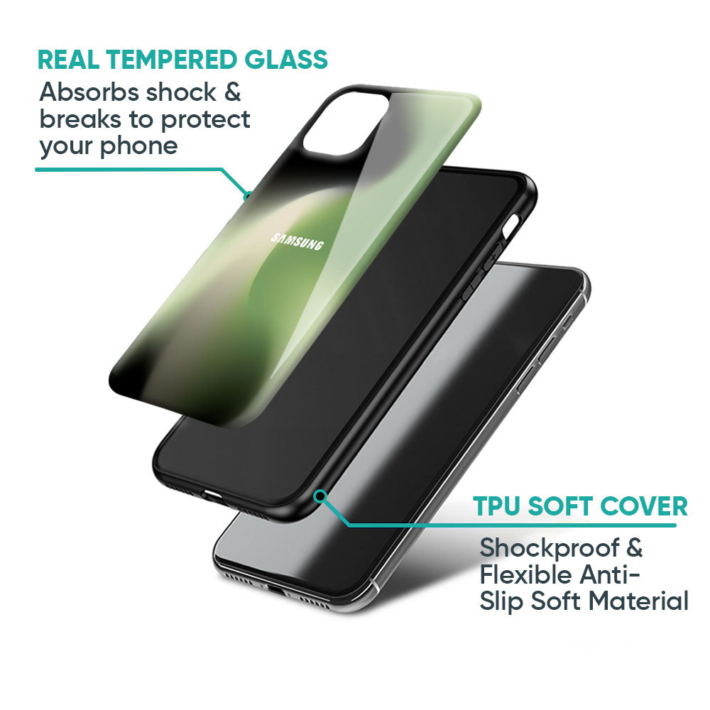 Green Tornado Glass Case for Samsung Galaxy A57 5G