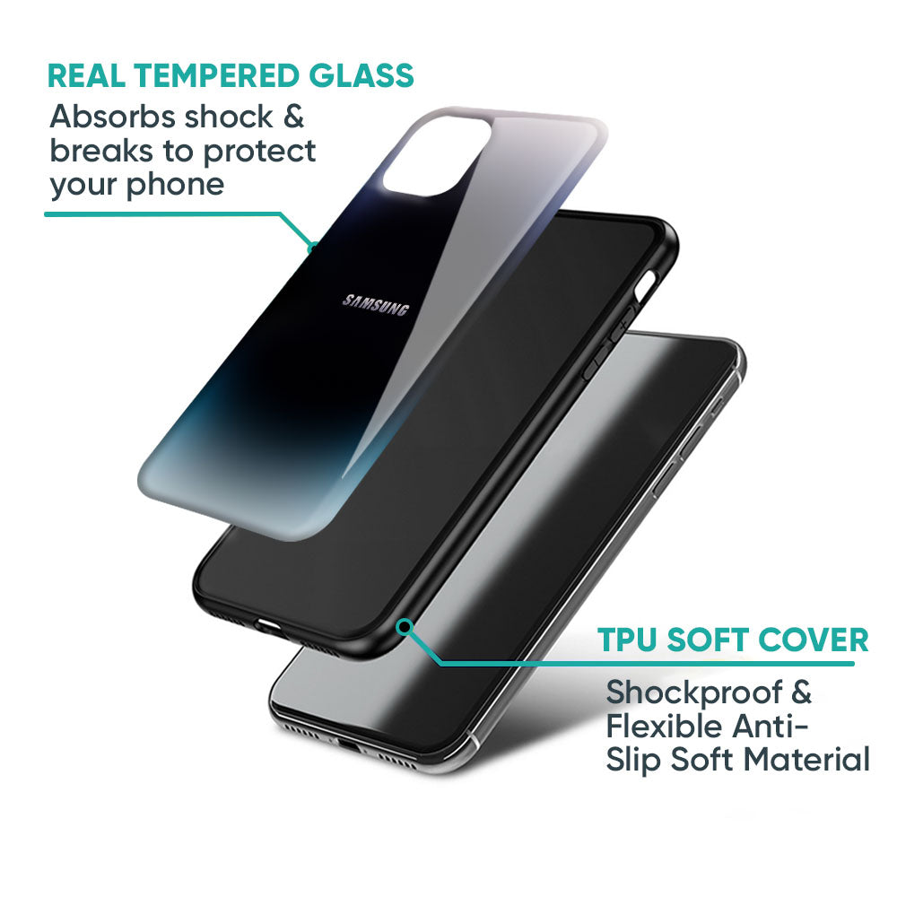 Black Obsidian Glass Case for Samsung Galaxy M56 5G
