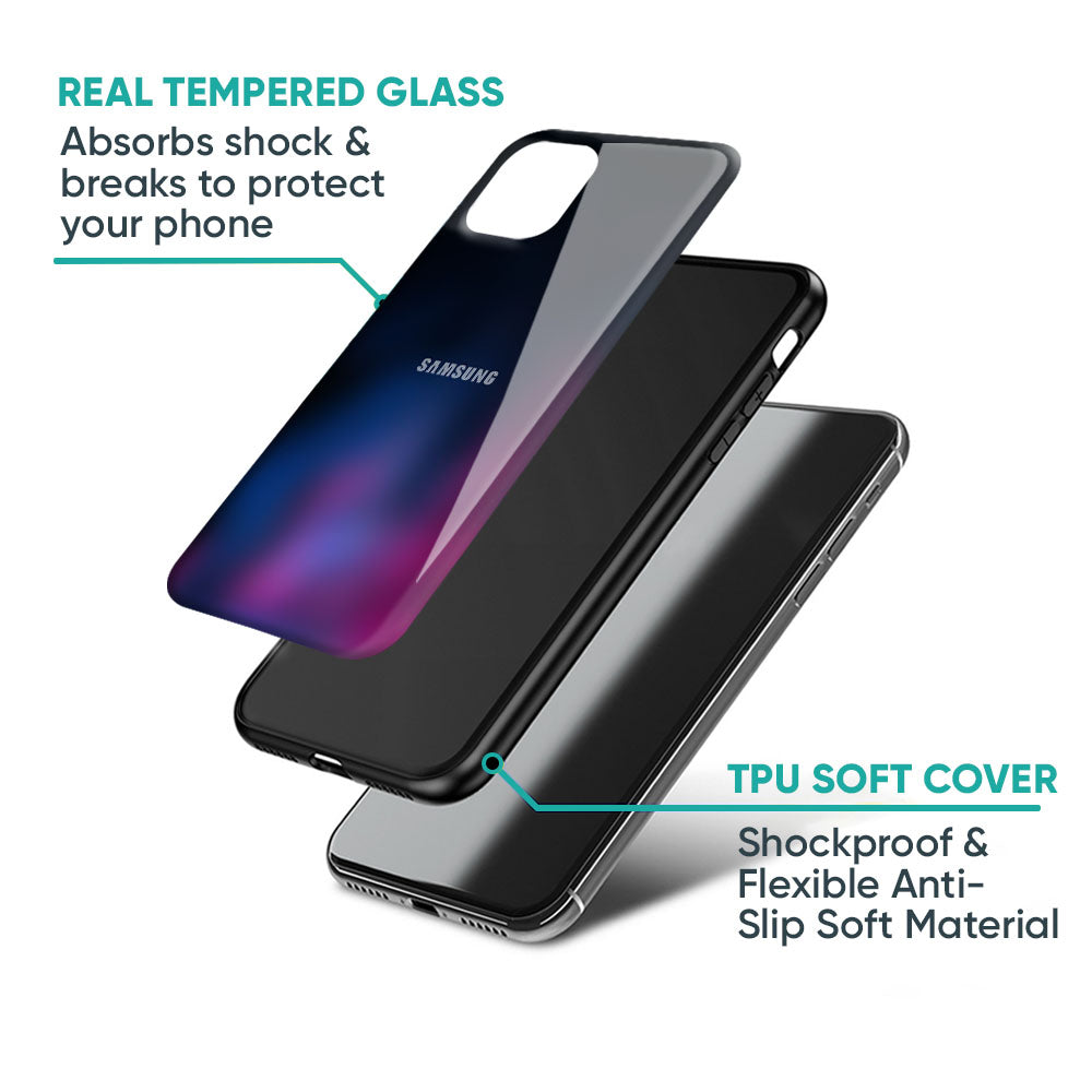 Pink Smudge Glass Case for Samsung Galaxy M56 5G