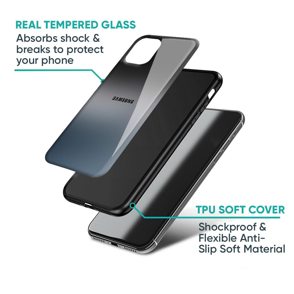 Dramatic Grey Glass Case for Samsung Galaxy M56 5G