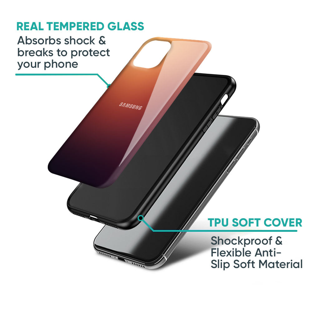 Sunset Background Glass Case for Samsung Galaxy M56 5G