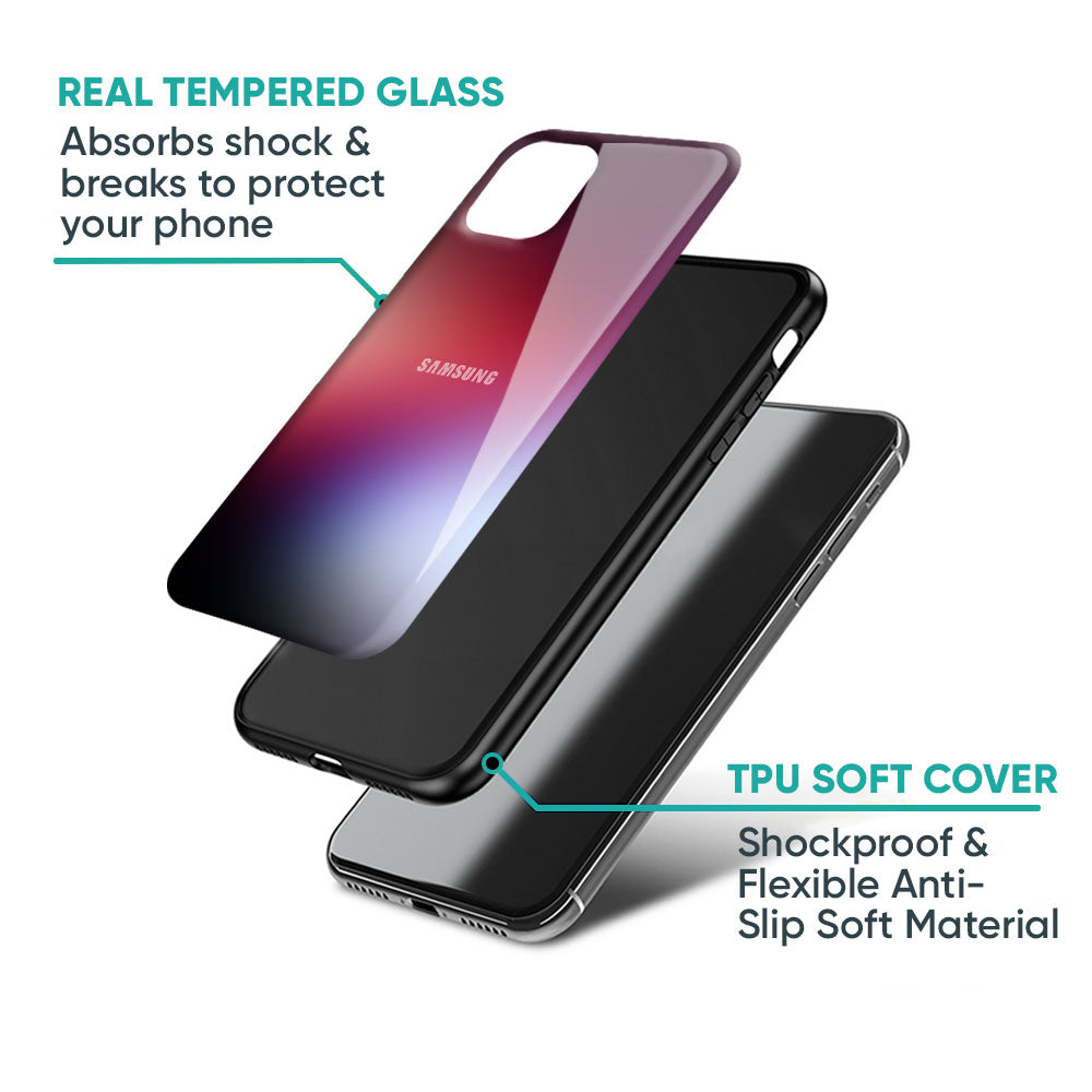 Gaussian Red Glass Case for Samsung Galaxy M56 5G