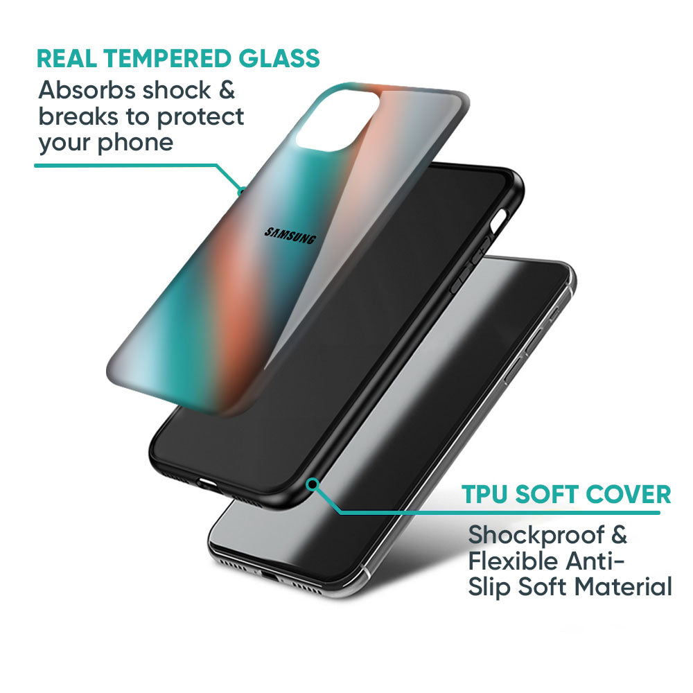 Melted Emerald Glass Case for Samsung Galaxy M56 5G