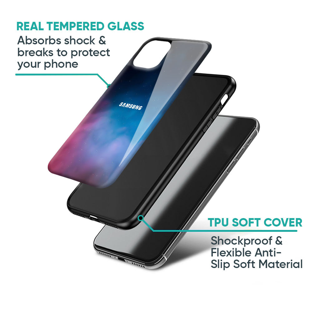 Cloudy Galaxy Glass Case for Samsung Galaxy A57 5G