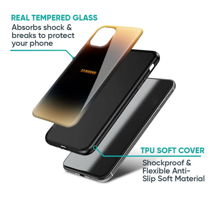 Grainy Yellow Glass Case for Samsung Galaxy A57 5G