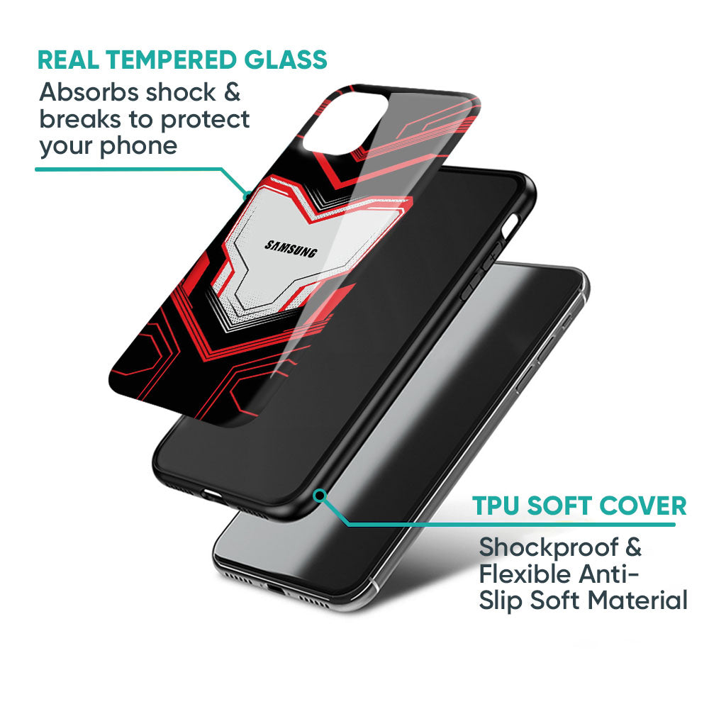 Quantum Suit Glass Case For Samsung Galaxy M56 5G