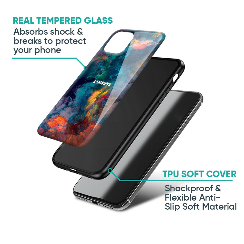 Colored Storm Glass Case for Samsung Galaxy A57 5G