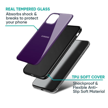 Dark Purple Glass Case for Samsung Galaxy A57 5G