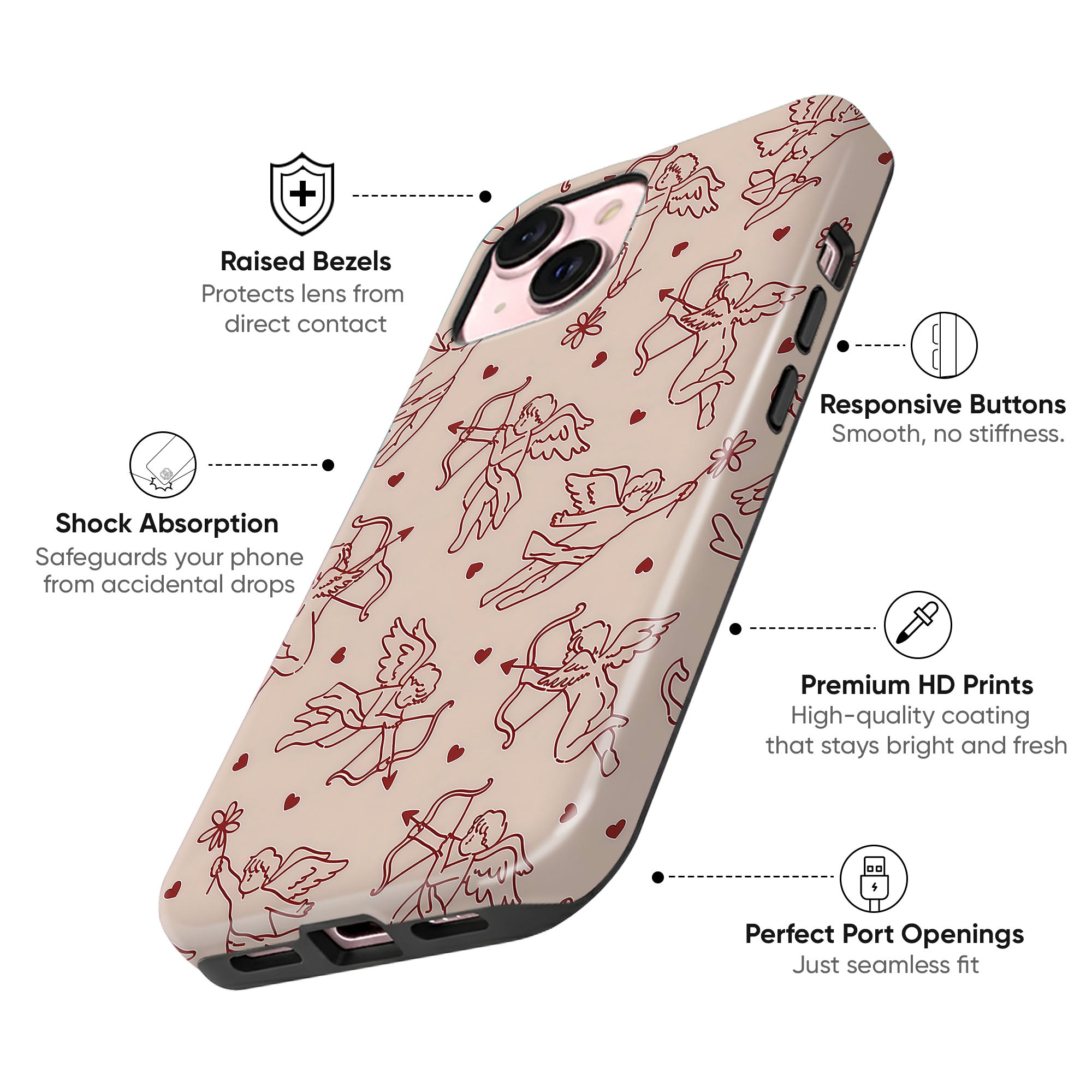 Rose Confetti Tough Case