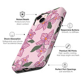 Pink Lily Floral Tough Case