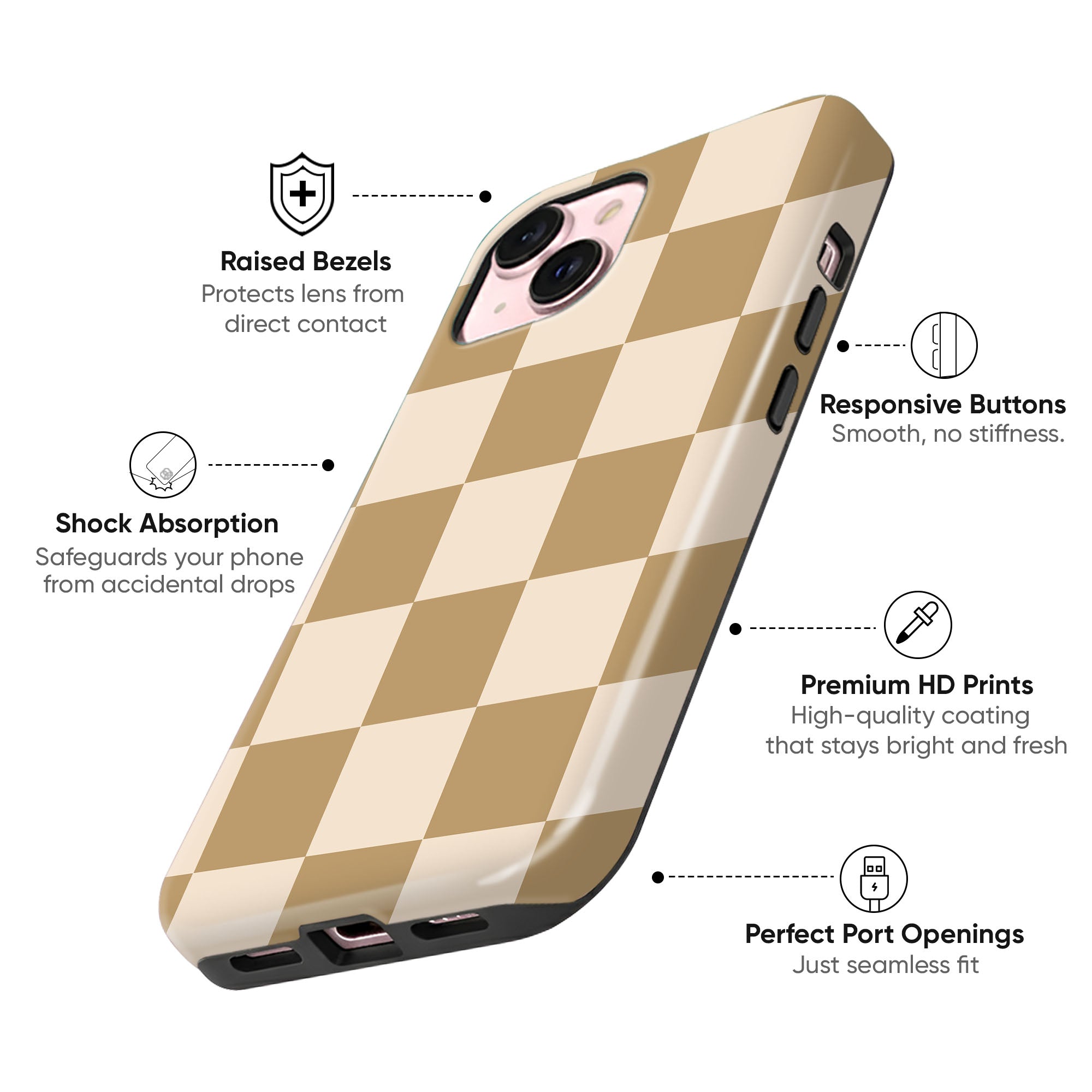 Tan Checkerboard
