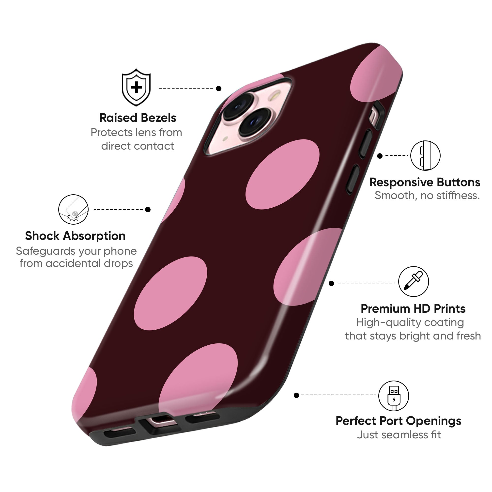 Plum Pink Dots