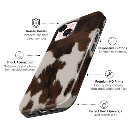 Brown Cowhide Tough Case