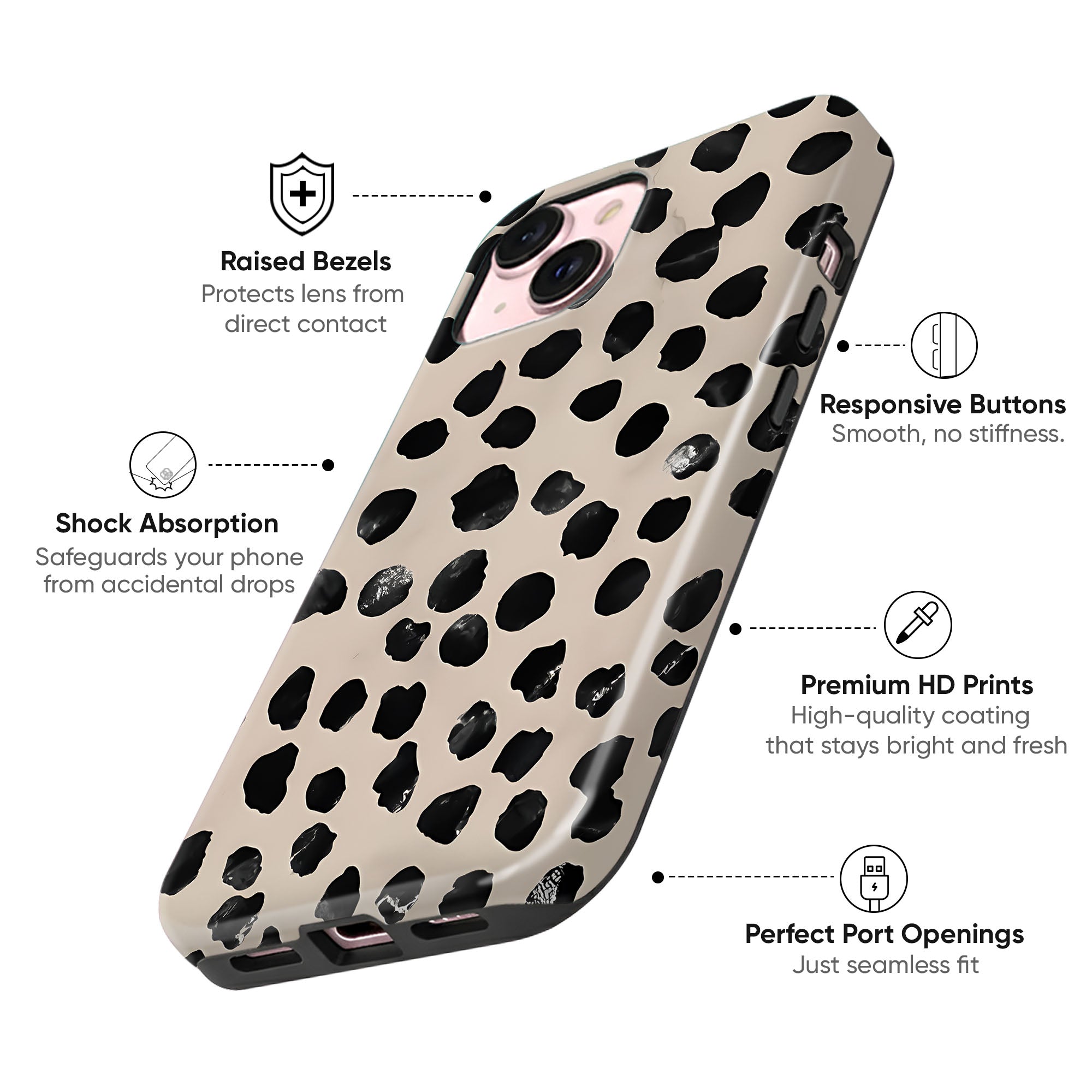 Midnight Spots Tough Case