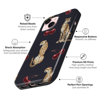 Cheetah Cherry Tough Case