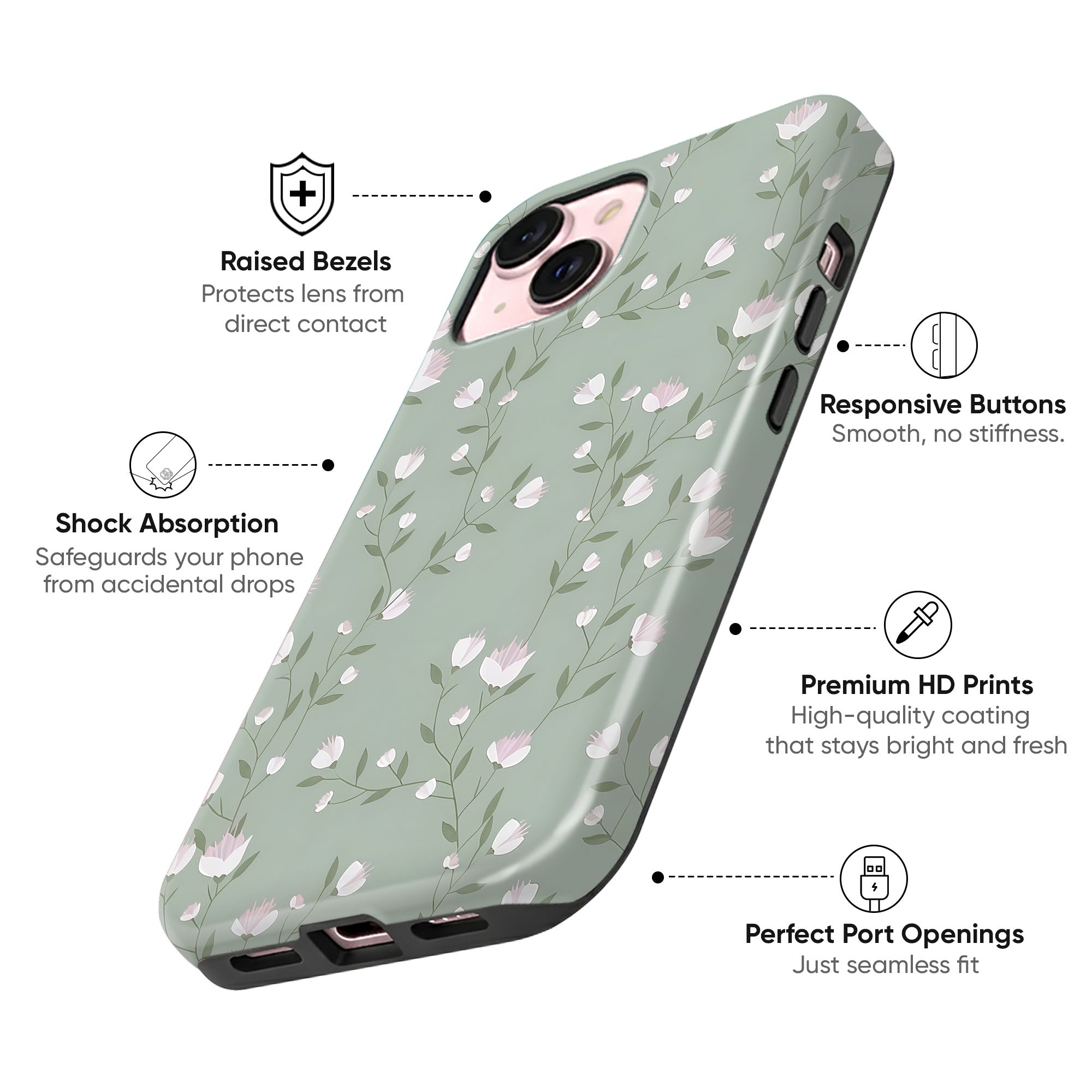 Mint Garden Tough Case