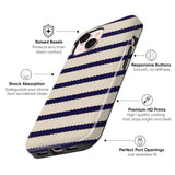 Navy Stripe Calm Tough Case