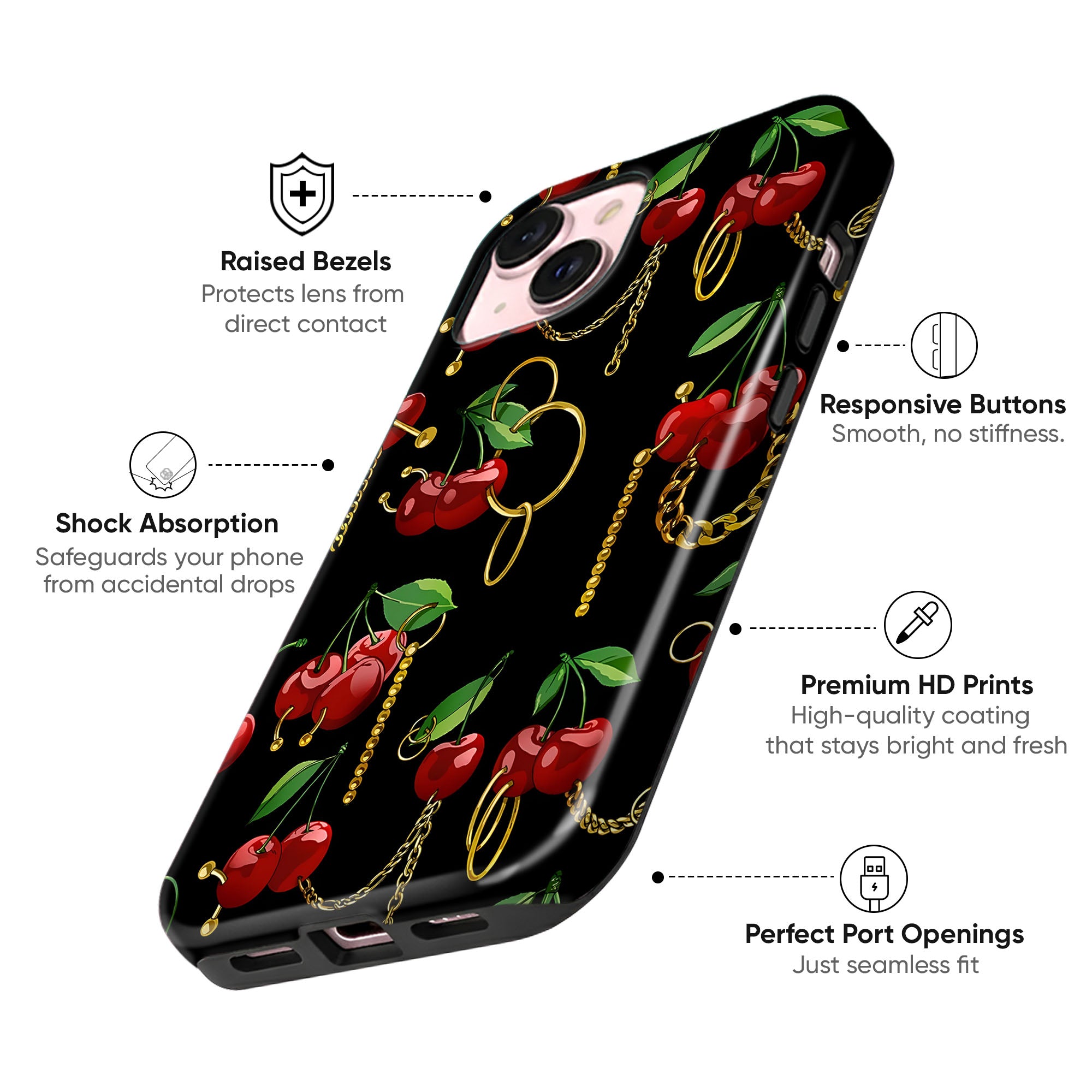 Cherry Chains Tough Case
