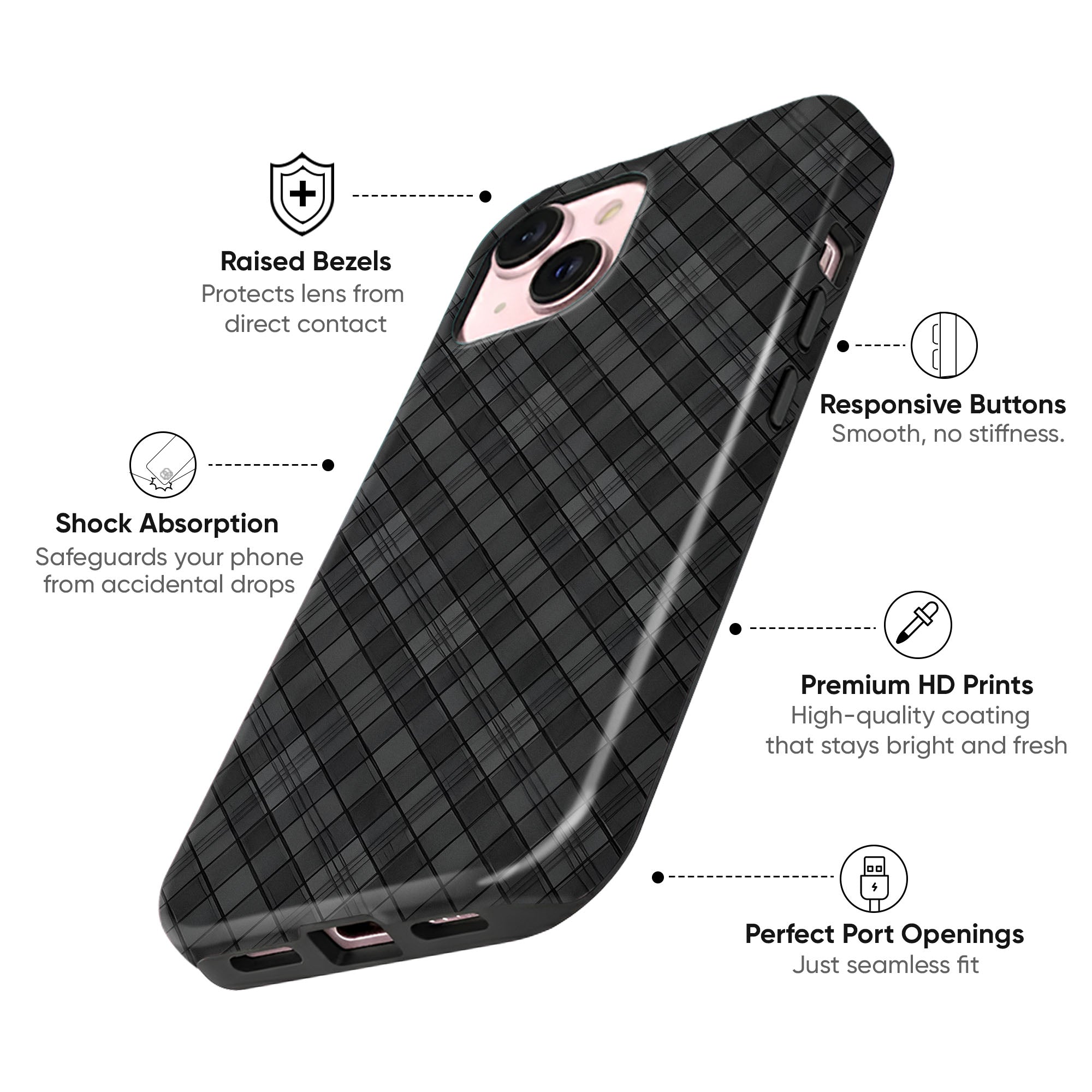 Smoky Monochrome Tough Case