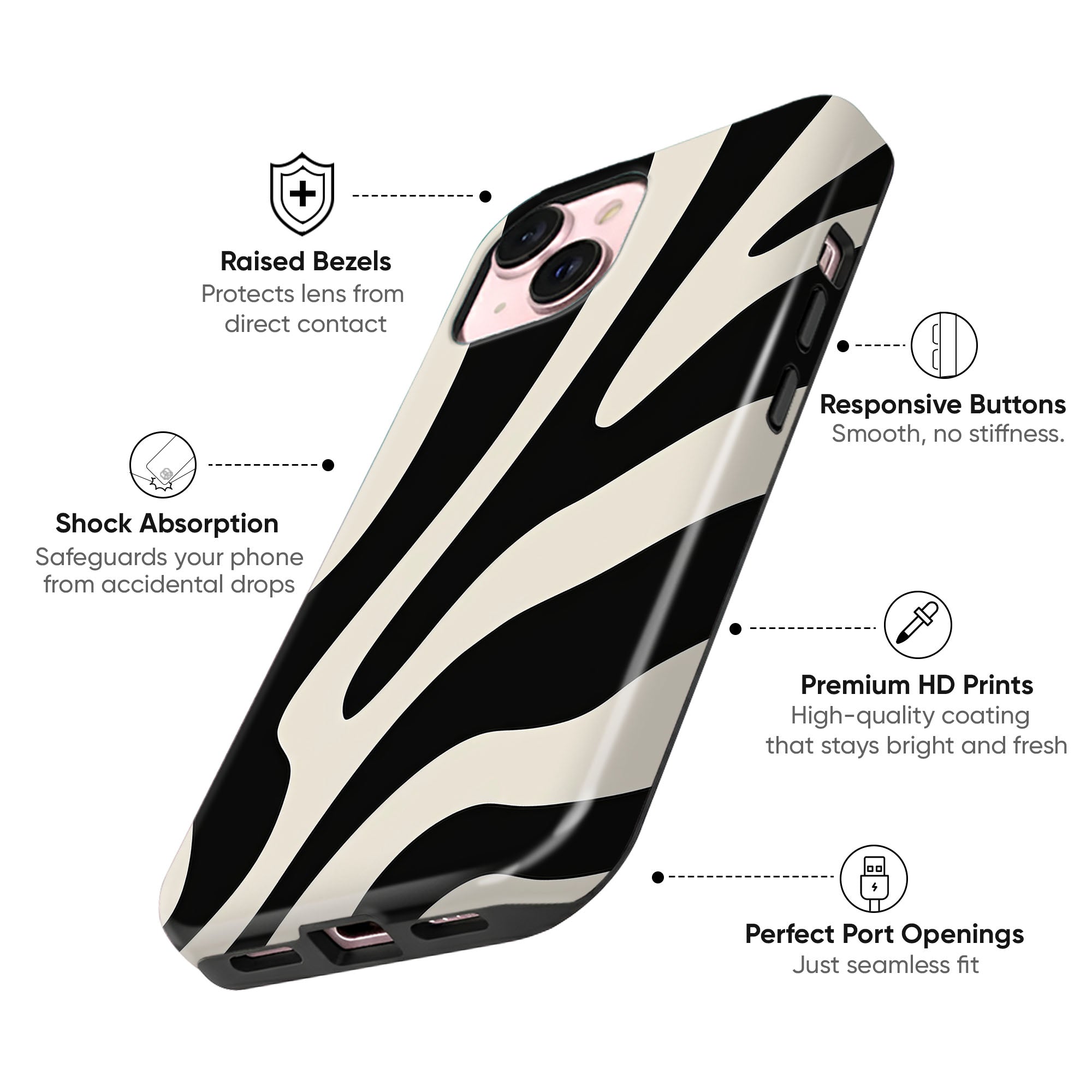 Psychedelic Zebra Tough Case