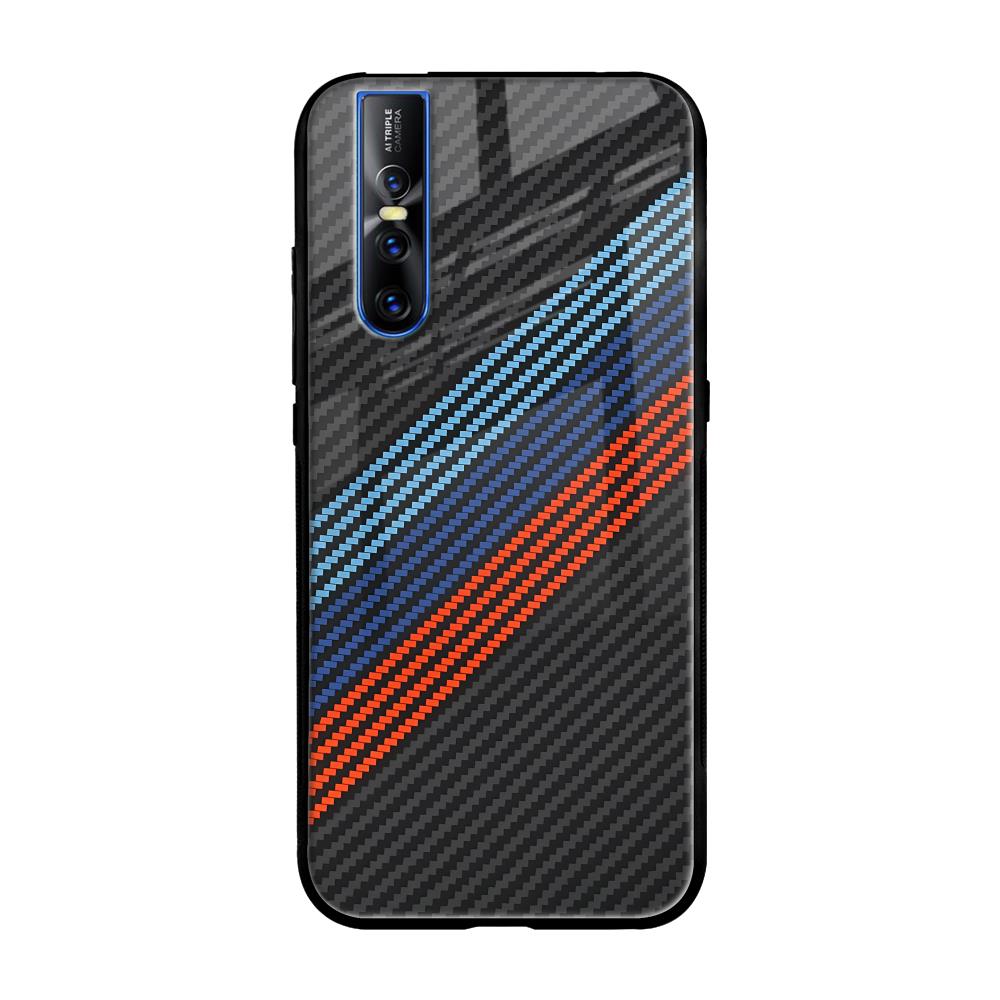 Carbon Inspired Vivo V15 Pro Glass Back Cover Online