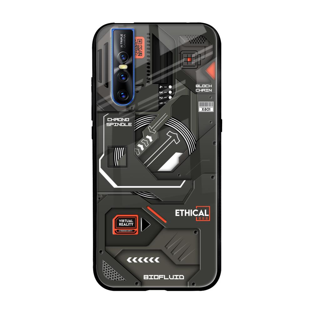 Tech Aesthetics Vivo V15 Pro Glass Back Cover Online