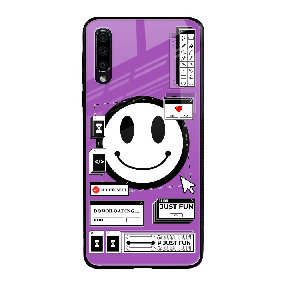 Code with Smile Samsung Galaxy A50 Glass Back Cover Online