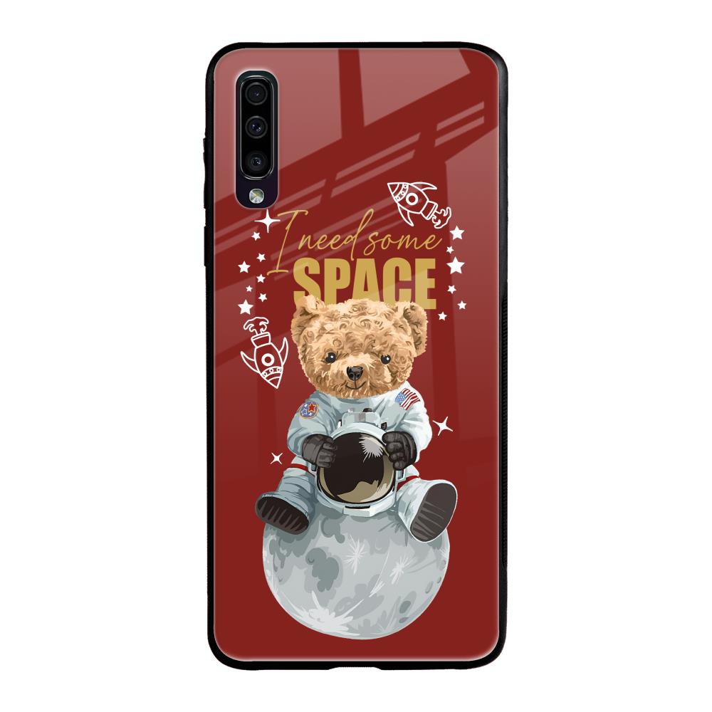 Astronaut Bear Samsung Galaxy A50 Glass Back Cover Online