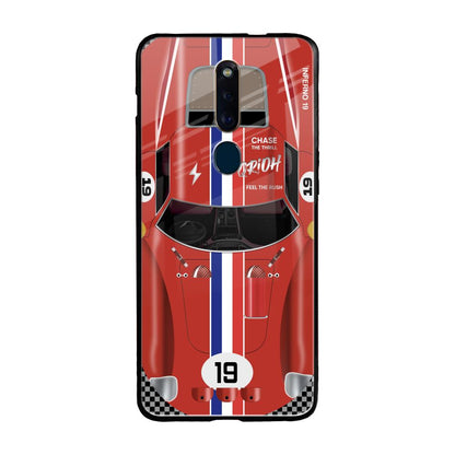 Racing Vintage Oppo F11 Pro Glass Back Cover Online