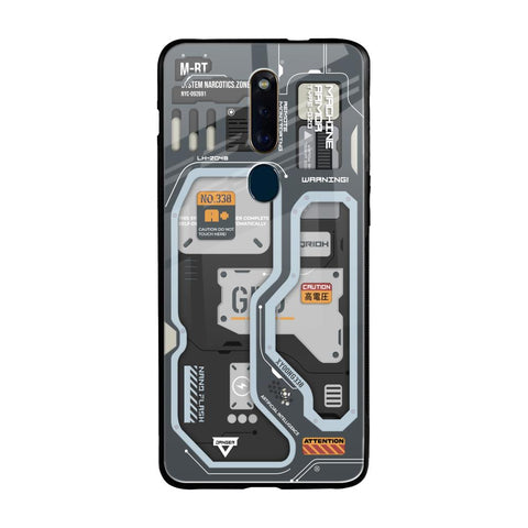 Retro Futuristic Oppo F11 Pro Glass Back Cover Online
