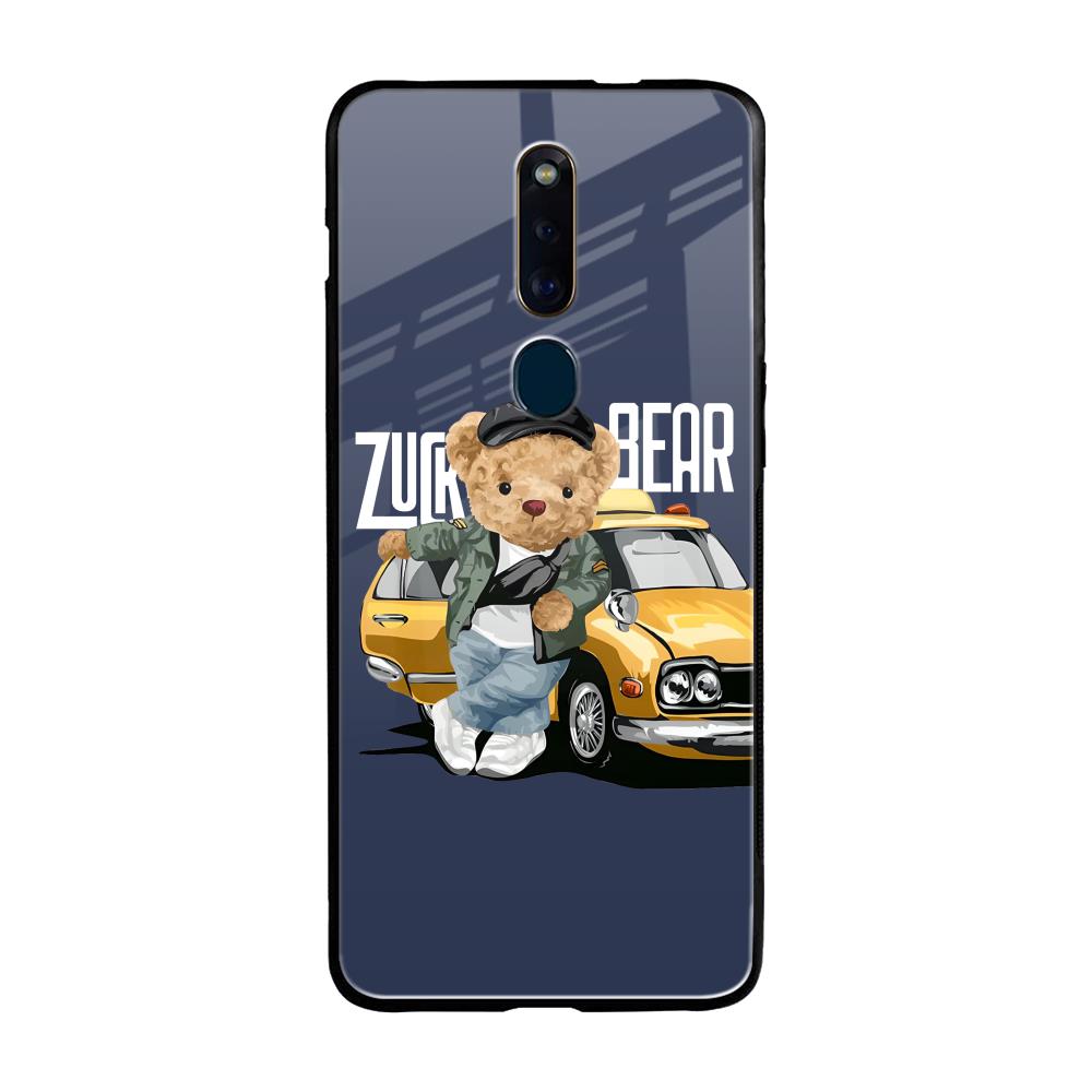 Adventurous Bear Oppo F11 Pro Glass Back Cover Online