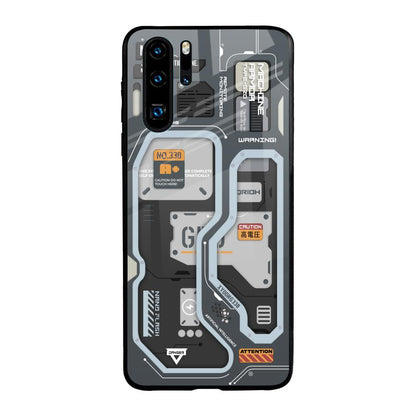 Retro Futuristic Huawei P30 Pro Glass Back Cover Online