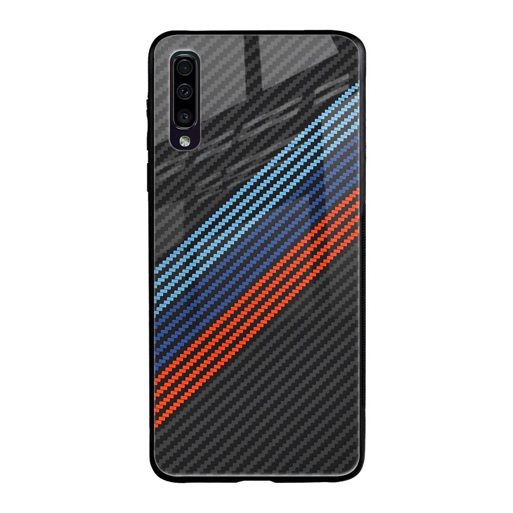 Carbon Inspired Samsung Galaxy A70 Glass Back Cover Online