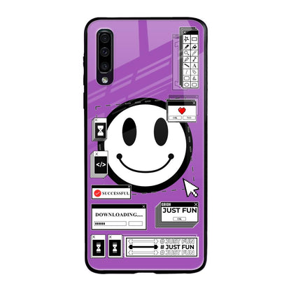 Code with Smile Samsung Galaxy A70 Glass Back Cover Online