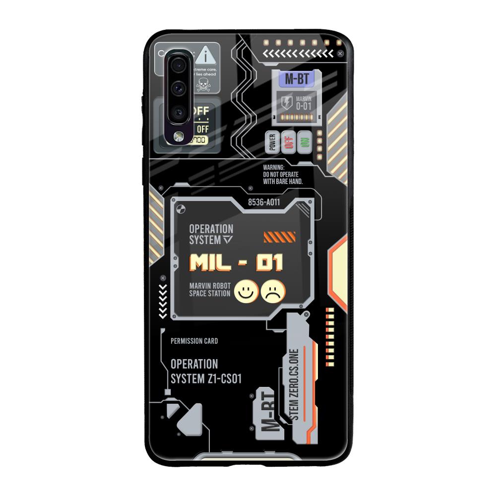 Exposed Parts Samsung Galaxy A70 Glass Back Cover Online