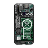 Green Camo Circuit Realme 3 Pro Glass Back Cover Online