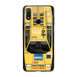 Yellow Racing Car Realme 3 Pro Glass Back Cover Online