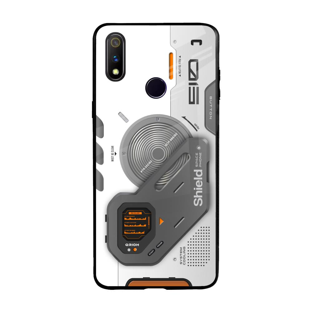 Liberty Cyber Realme 3 Pro Glass Back Cover Online