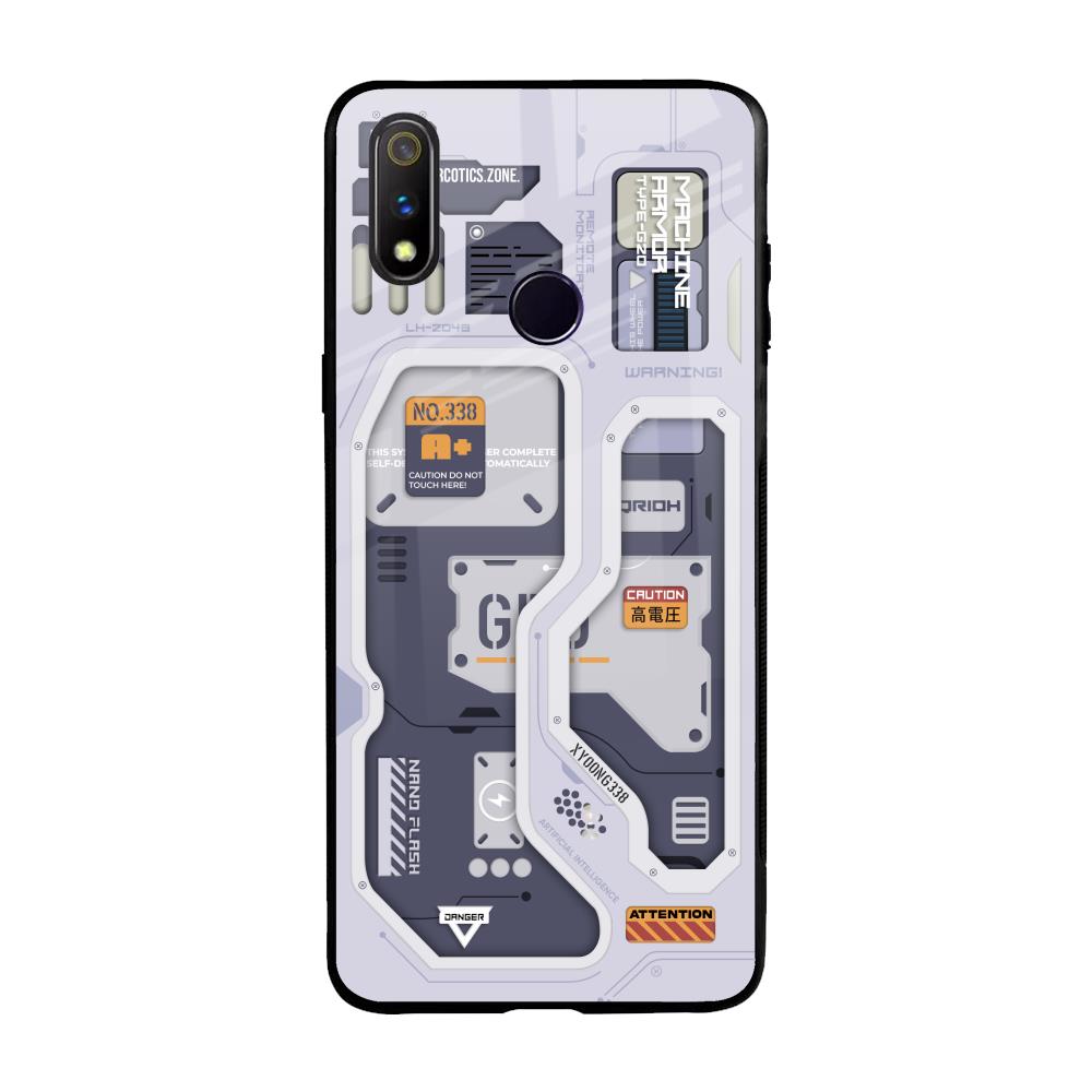 Tech Savvy Realme 3 Pro Glass Back Cover Online