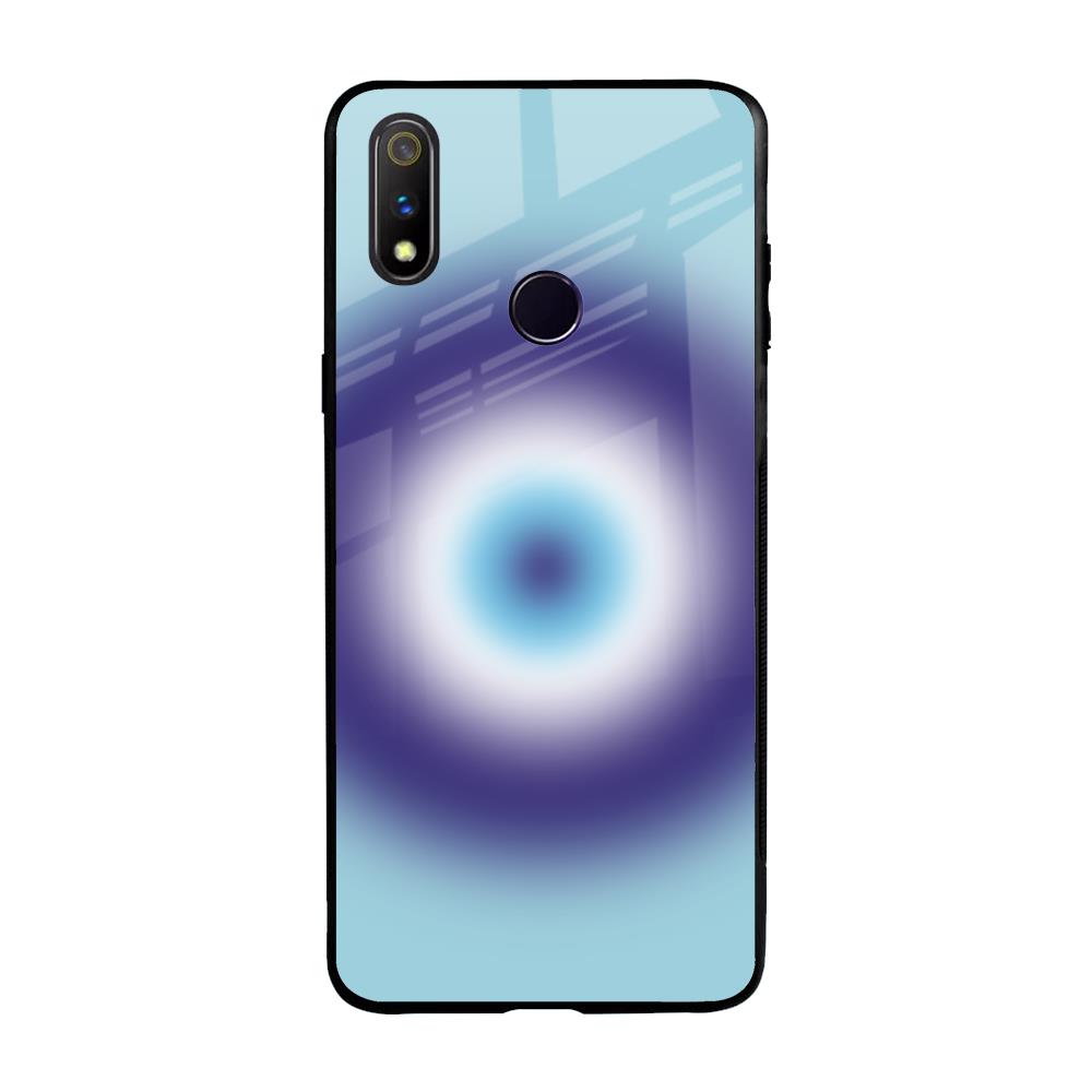 Evil Eye Art Realme 3 Pro Glass Back Cover Online