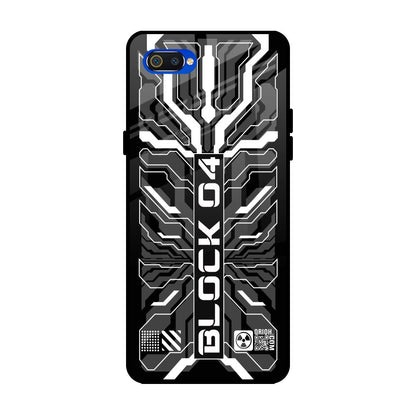 Monochrome Magic Realme C2 Glass Back Cover Online