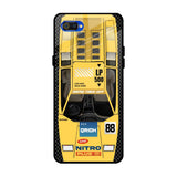 Yellow Racing Car Realme C2 Glass Back Cover Online